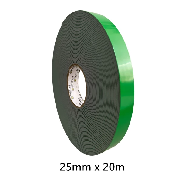 Fita Dupla Face Cinza 2.0mm - 25mm x 20m