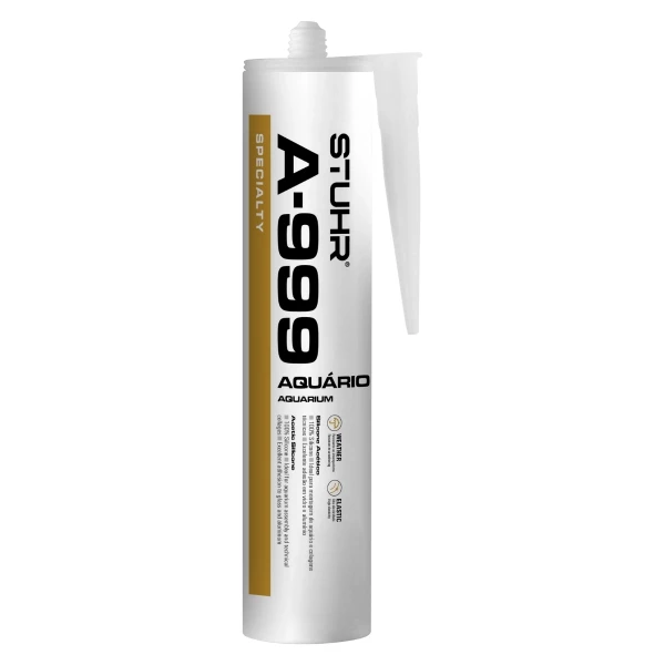 Silicone para Aquário Stuhr A-999 Preto