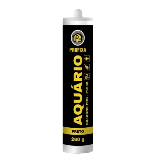 Silicone para Aquário Profixa P1000 - Preto